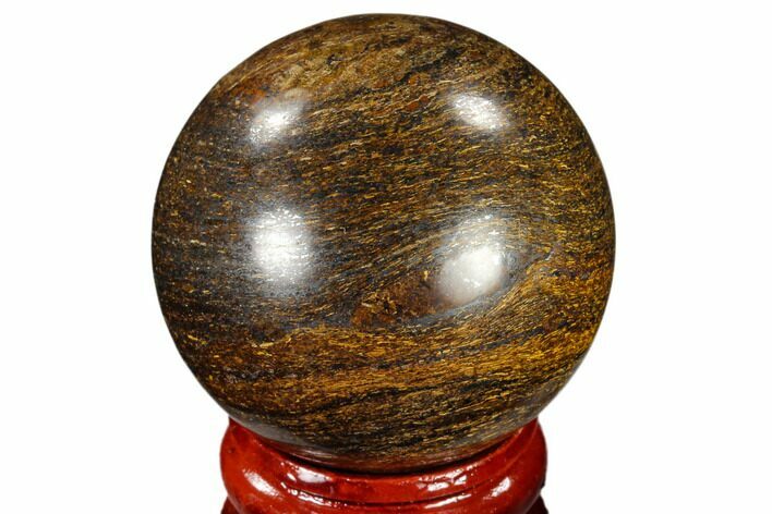 Polished Bronzite Sphere - Brazil #115982